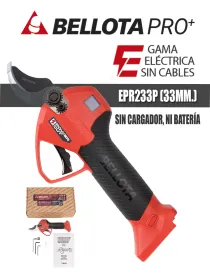 TIJERA ELÉCTRICA BELLOTA EPR233P (33MM) (SIN CARGADOR, NI BATERÍA) - I.V.A Y PORTES INCLUIDOS.