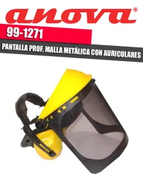 PANTALLA PROF.MALLA METALICA CON AURICULARES 99-1271