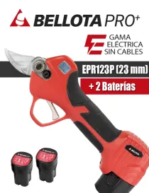 TIJERA ELÉCTRICA BELLOTA EPR123P (23mm) (2 Baterías).