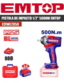 PISTOLA DE IMPACTO EMTOP ECIWL2050.